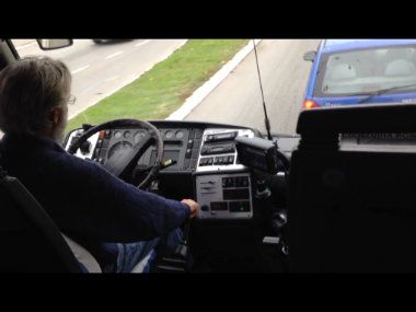 Bahati vozač na liniji 581E (VIDEO) 1
