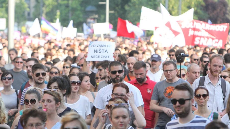 Funkcioner SNS: Protest "Ne da(vi)mo Beograd" - provod besposličara 1