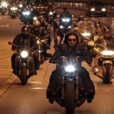 Novi Sad: Motociklisti s oznakama "Noćnih vukova" kao obezbeđenje skupa o SPC 8