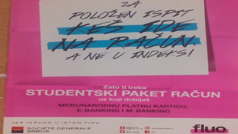 Kako se banke oglašavaju u školi u Zrenjaninu 1