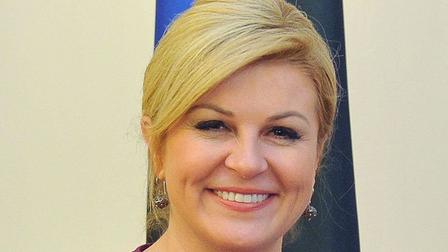 Predsednica Hrvatske među navijačima 1