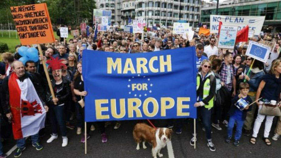 Hiljade Britanaca u "Maršu za Evropu" 2 Hiljade Britanaca u "Maršu za Evropu" 2