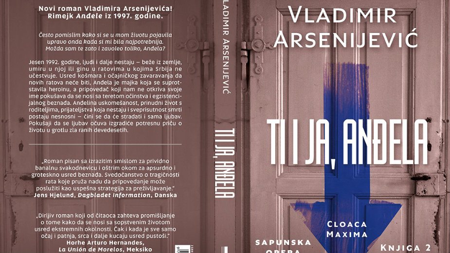 U prodaji roman "Ti i ja, Anđela" Vladimira Arsenijevića 1