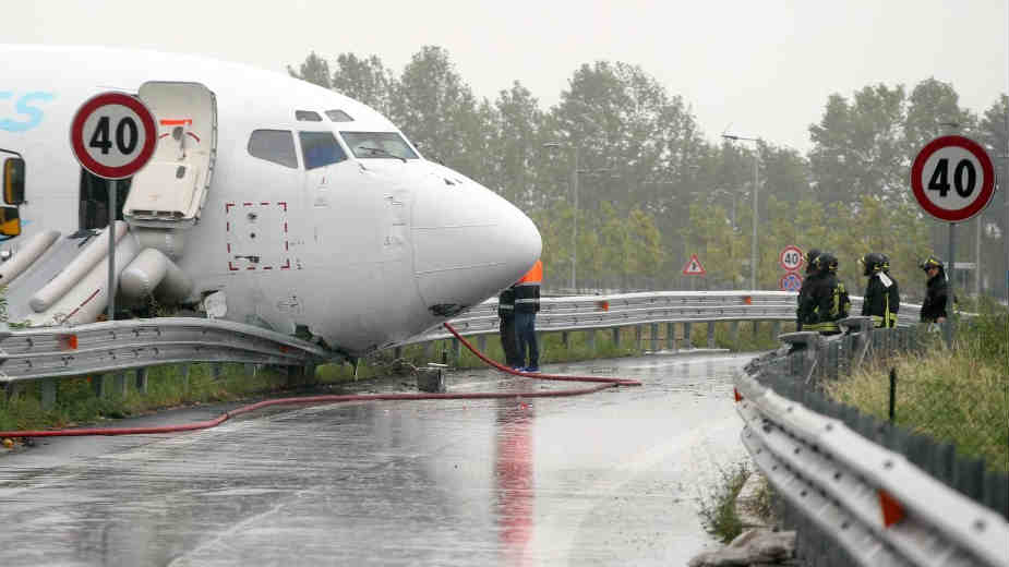 Avion sleteo na put u Bergamu 1