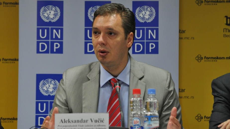 Vučić, Duraković i Ben Aflek na sednici Klintonove fondacije 1