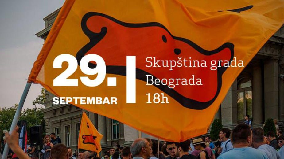 "Policijski pritisci zbog današnjeg protesta" 1