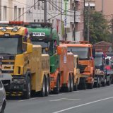 Protest privatnih šlep službi ispred AMSS-a 9