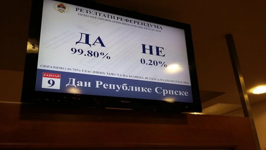 Referendum u RS: 99,79 odsto reklo "da" 1