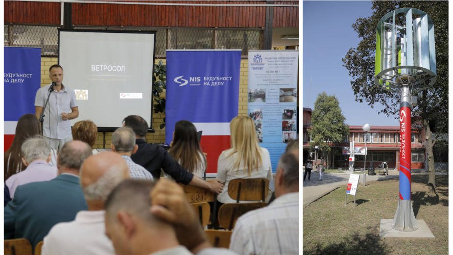 Zelena elektrana Mašinske škole u Pančevu uz podršku NIS 1