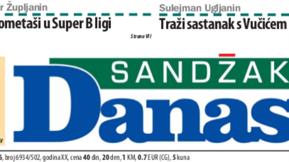 Sandžak Danas - 23. septembar 1 Sandžak Danas - 23. septembar 1