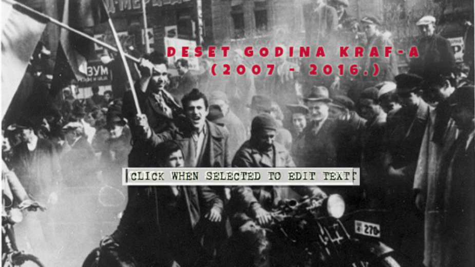 Jubilarni 10. Kraf 1