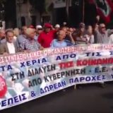 Demonstracije penzionera u Atini 2