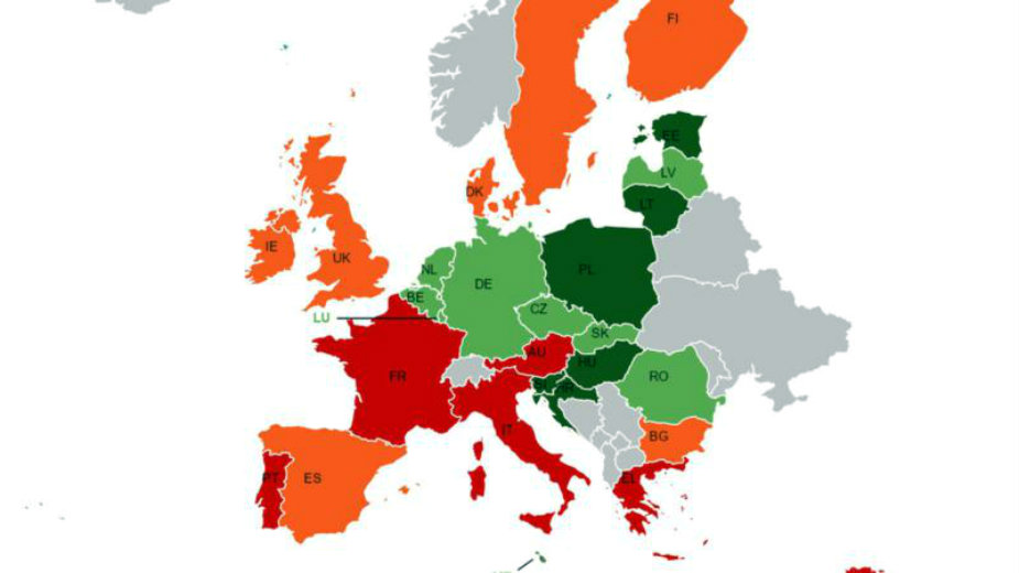 Mapa pro i antiruskih zemalja u EP 1