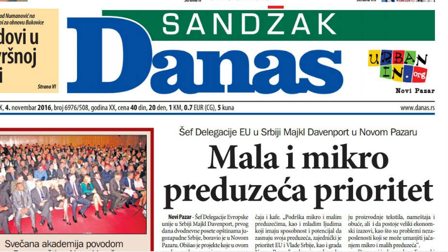 Sandžak - 4. novembar 2016. 1 Sandžak - 4. novembar 2016. 1