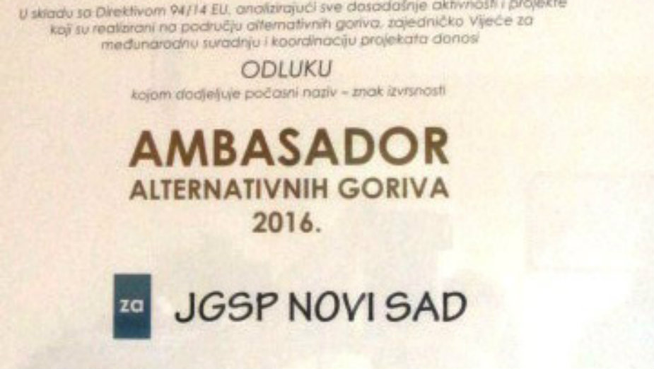 Priznanje za štednju i ekološko gorivo 1