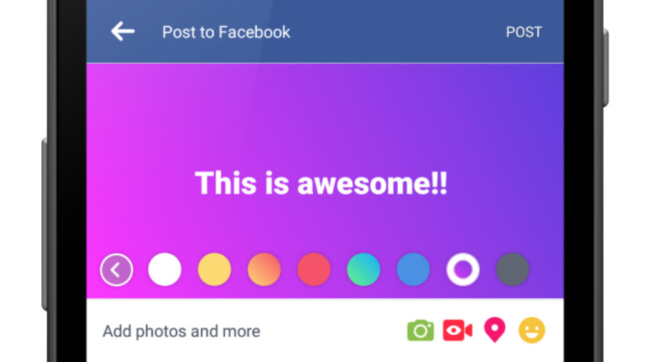 Fejsbuk uvodi pozadine u boji za statuse 1