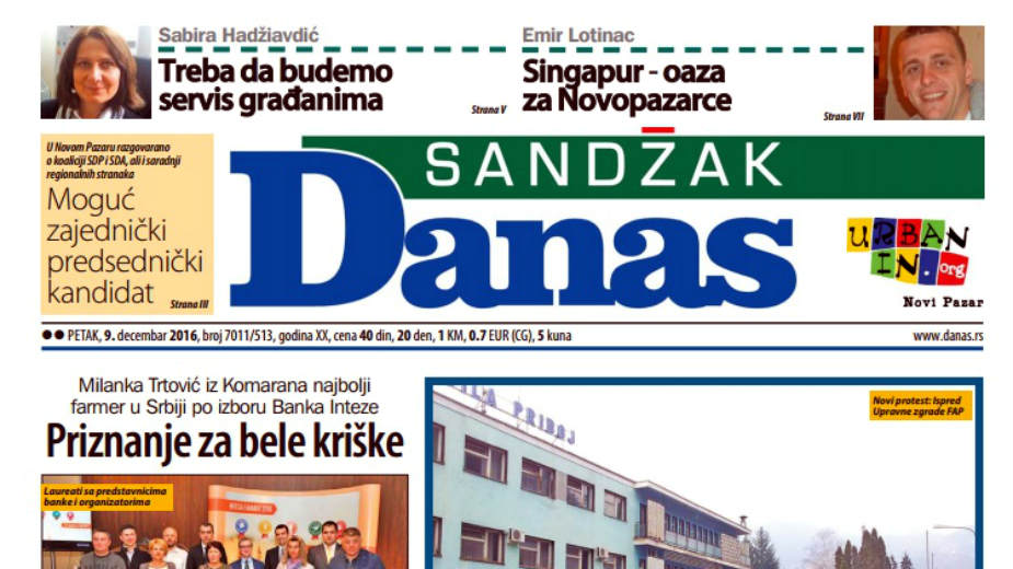 Sandžak - 9. decembar 2016. 1