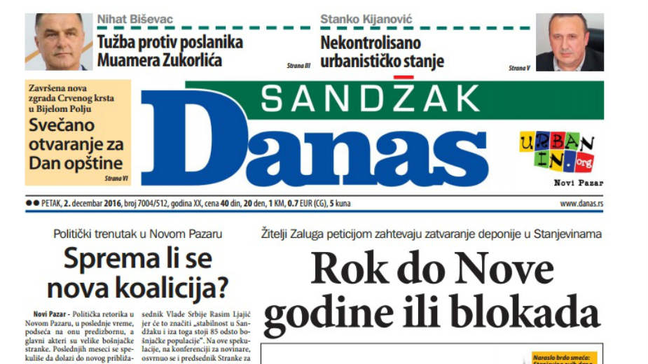 Sandžak - 2. decembar 2016. 1