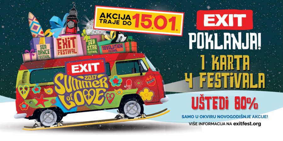 EXIT poklanja tri festivala 2