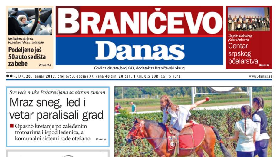 Braničevo Danas - 20. januar 1