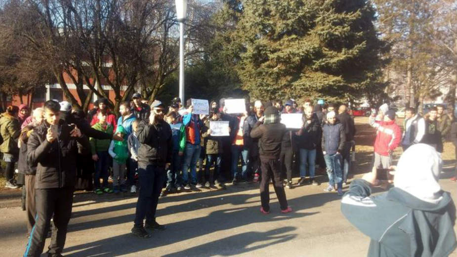 Protest izbeglica u Hrvatskoj 1