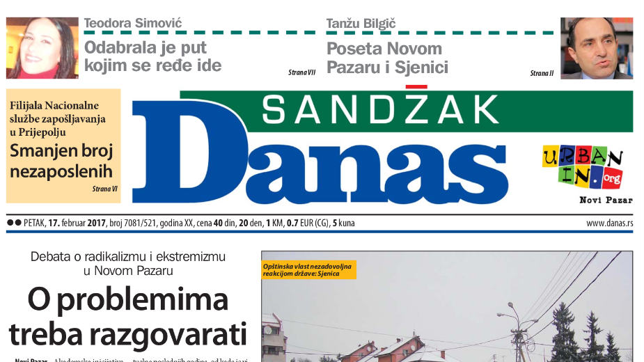 Sandžak Danas - 17. februar 2017. 1