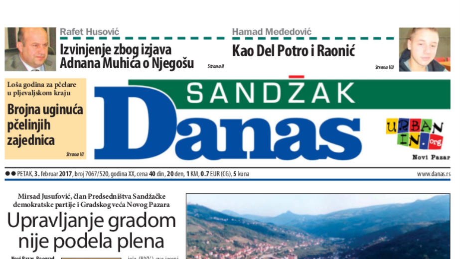 Sandžak Danas - 3. februar 2017. 1