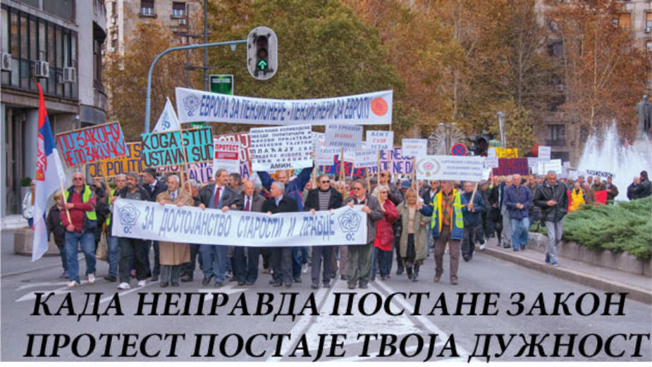 Sutra protestni miting penzionera 1