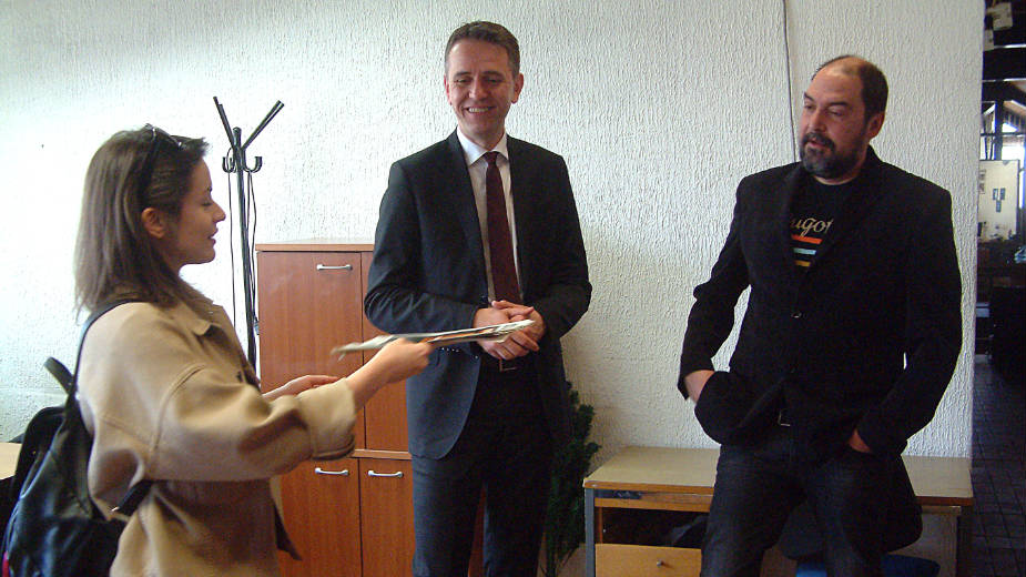 Saša Radulović posetio redakciju Danasa 1