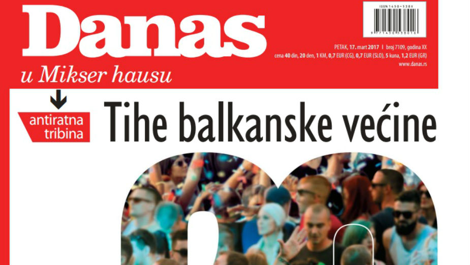 Antiratna tribina "Tihe balkanske većine" 1 Antiratna tribina "Tihe balkanske većine" 1