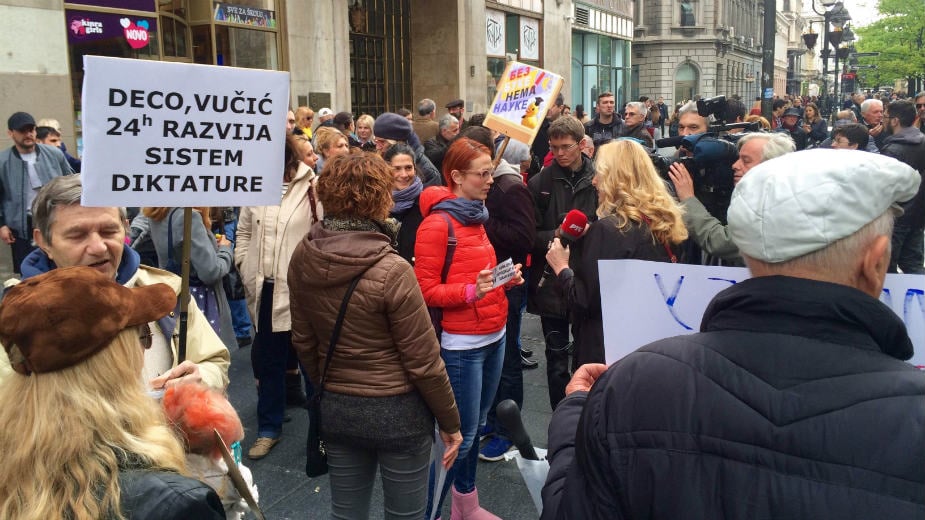 Završen 20. Protest protiv diktature, podrška Maršu za nauku 1