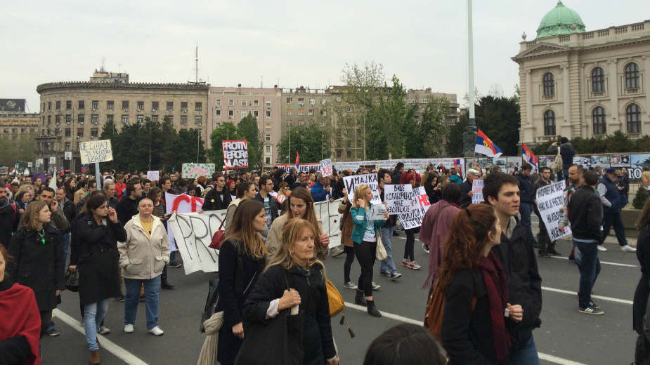 Završen 20. Protest protiv diktature, podrška Maršu za nauku 3