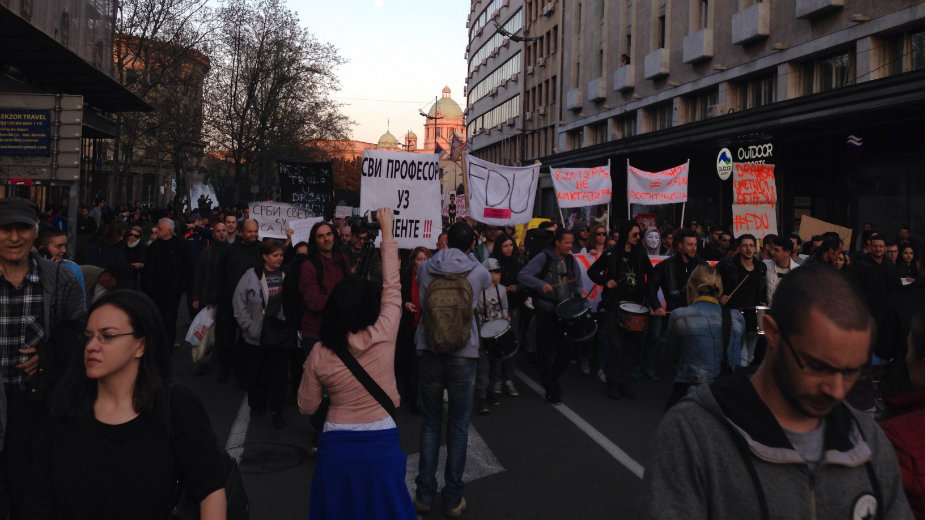 Protest: Vlada da se izjasni o zahtevima do 17. aprila 1