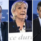 Incident pred glasanje Marin Le Pen 3