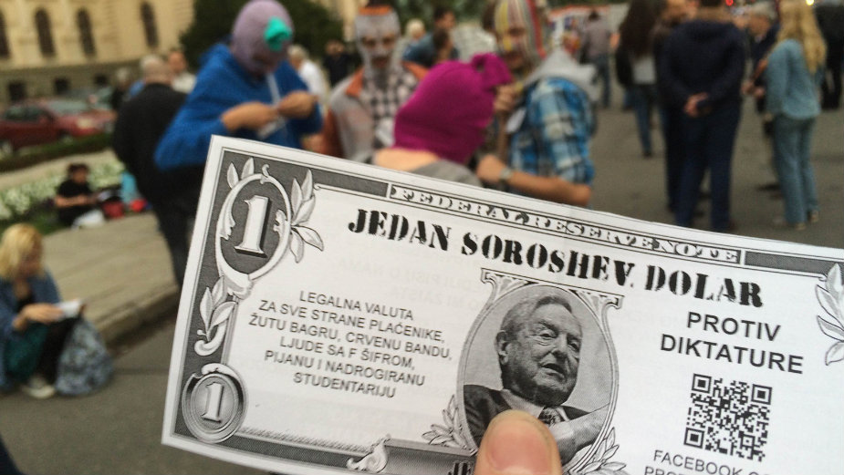 Protest protiv diktature: Delio se "Sorošev dolar" 1
