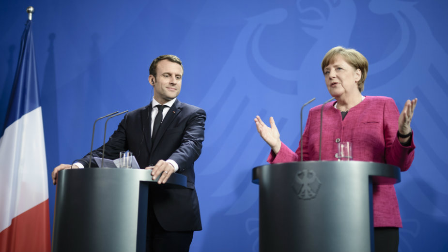 Makron i Merkelova za promene ugovora EU 1