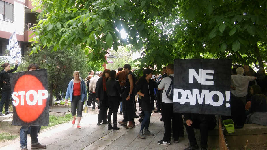 Protest protiv iseljenja porodice Havatmi 1