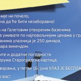 Besplatno kupanje na „Galetu“ u petak 4