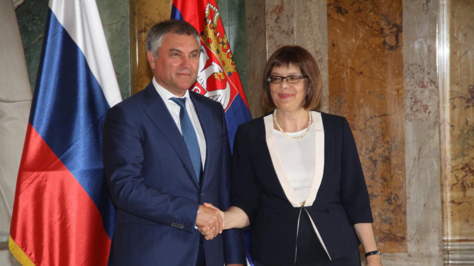 Gojković sa predsednikom Državne dume 1
