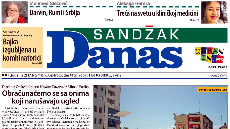 Sandžak Danas - 2. jun 2017. 1