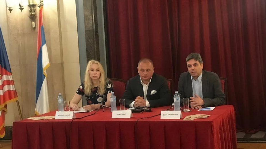 Multimedijalni spektakl - Nemanjići na fasadi Starog dvora 1