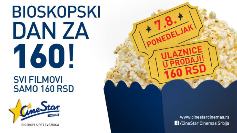 Filmski hitovi u bioskopima za 160 dinara 1 Filmski hitovi u bioskopima za 160 dinara 1