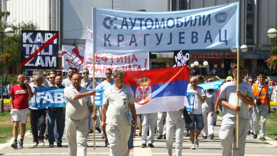 Počela protestna šetnja radnika Fijata 1