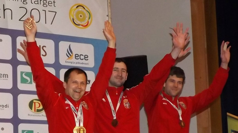Srpskom timu pištoljem titula šampiona Evrope 1