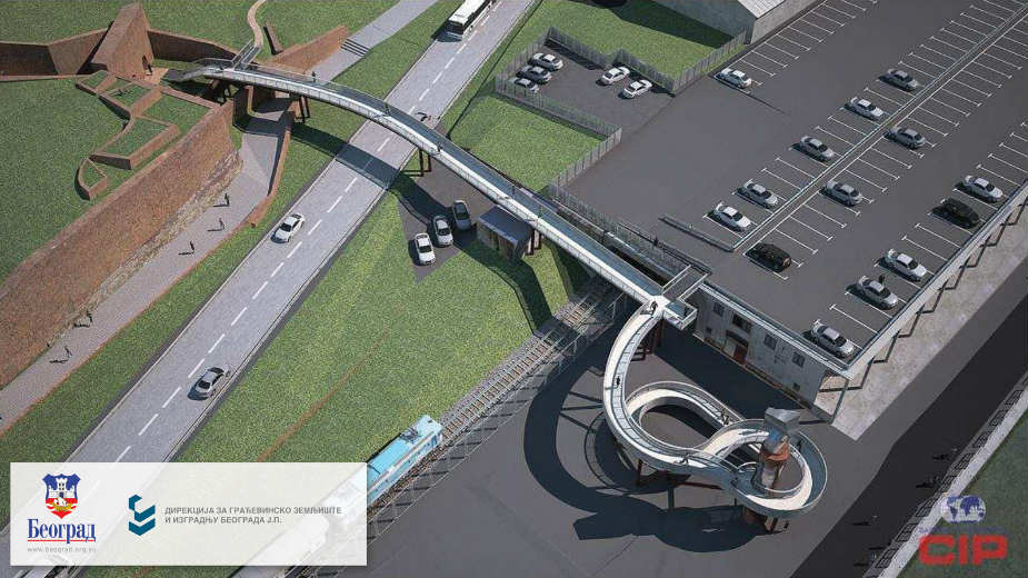 Počela izgradnja pešačke pasarele na Kalemegdanu 1