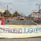 Baneri "Predizborno raskopavanje" na gradilištima 7