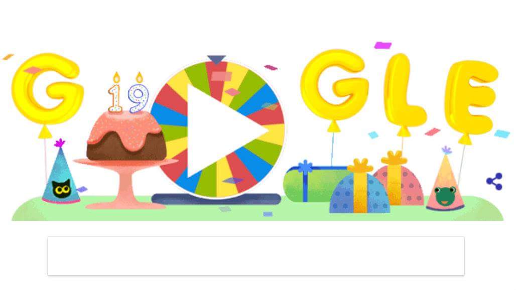 Gugl proslavlja 19.rođendan 1