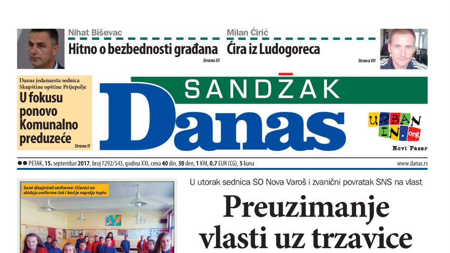 Sandžak - 15. septembar 2017. 1