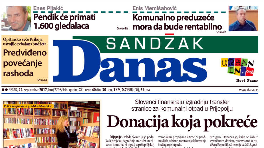 Sandžak Danas - 22. septembar 2017. 1
