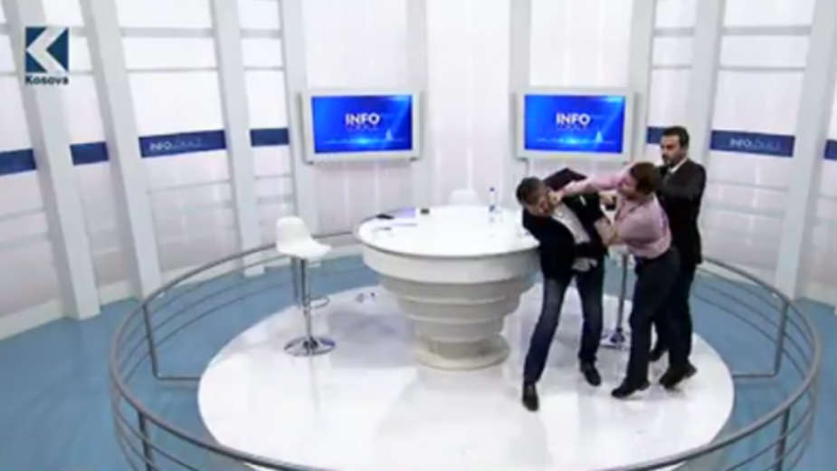 Poslanici skupštine Kosovo potukli se u emisiji 1
